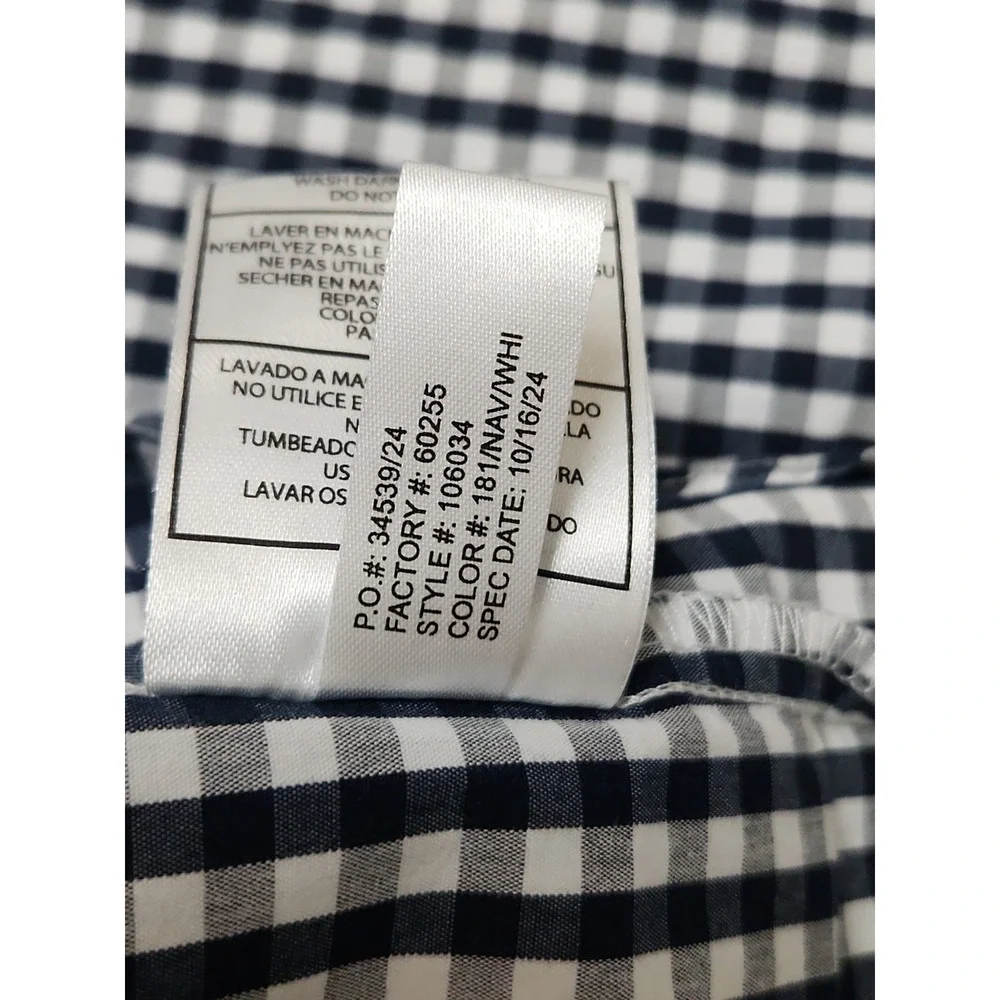 ANTIGUA Plaid Navy SYRACUSE Orangemen Long Sleeve Button Down Shirt 3XL
